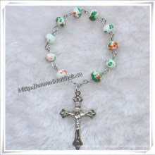 Colourful Beads Ring, Finger Rosary, Finger Earring, Jewelry Rosary (IO-CE072)